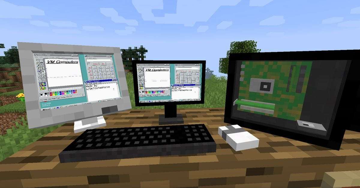 image for You can now boot a Windows 95 PC inside Minecraft and play Doom on it