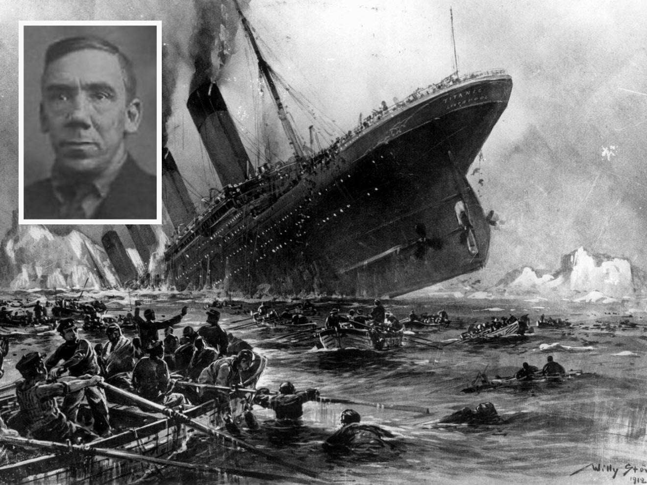 image for How a baker survived the Titanic sinking by getting really drunk
