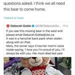 image for Ryan Reynolds offers reward for return of teddy bear with voice of owner’s deceased mom