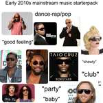 image for Early 2010s mainstream music starterpack