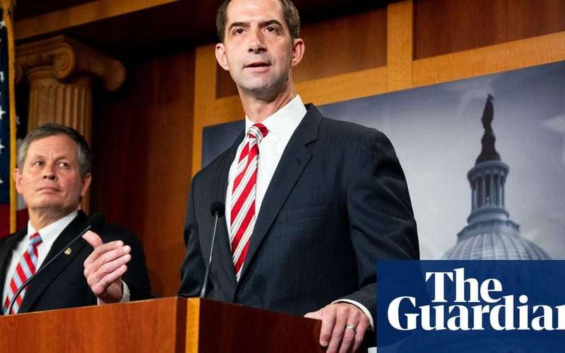 image for Tom Cotton calls slavery 'necessary evil' in attack on New York Times' 1619 Project