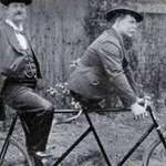 image for Charles B. Tripp, the armless man & Eli Bowen, the legless man...riding a tandem 1890s.