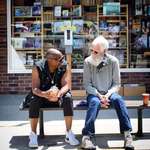 image for Dave Chappelle and David Letterman randomly sitting in Yellow Springs, OH.