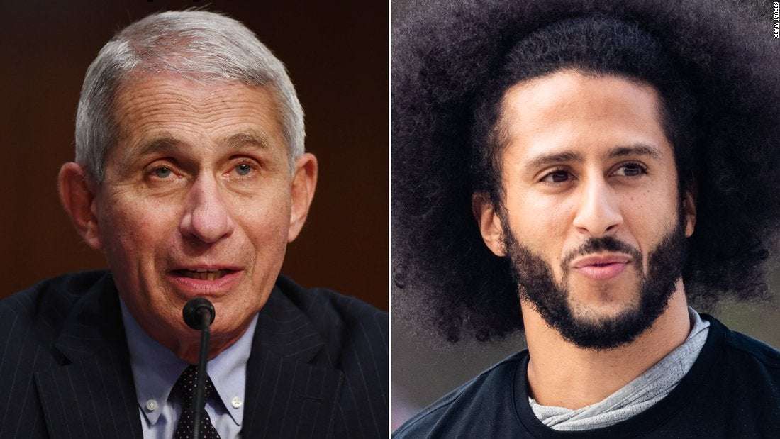 image for Kaepernick and Fauci will be honored as Robert F. Kennedy Human Rights award laureates
