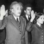 image for Albert Einstein and his daughter left hanging during the the Great High Five Shortage [October 1st, 1940]