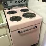 image for My dads apartment came with a baby pink stove