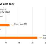 image for The environmental impact of Beyond Meat and a beef patty [OC]