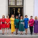 image for Polish MPs flew the rainbow colours for their Homophobic president Andrzej Duda's swearing-in.