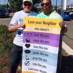 image for Love your neighbor, a sign from the Arvada United Methodist Church