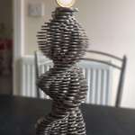 image for A double helix I made out of change...