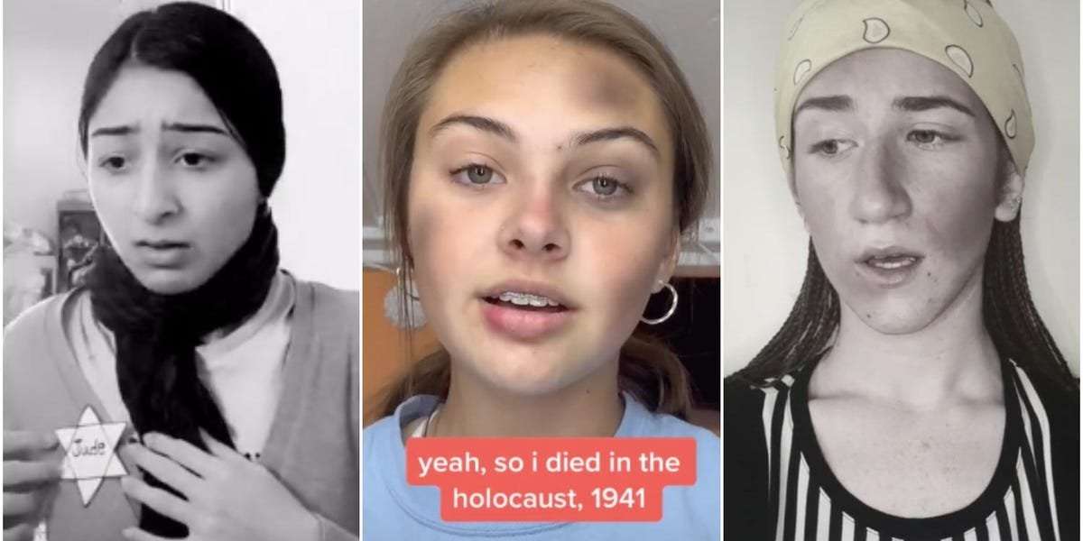image for TikTok creators are pretending to be Holocaust victims in heaven in a new trend dubbed 'trauma porn'