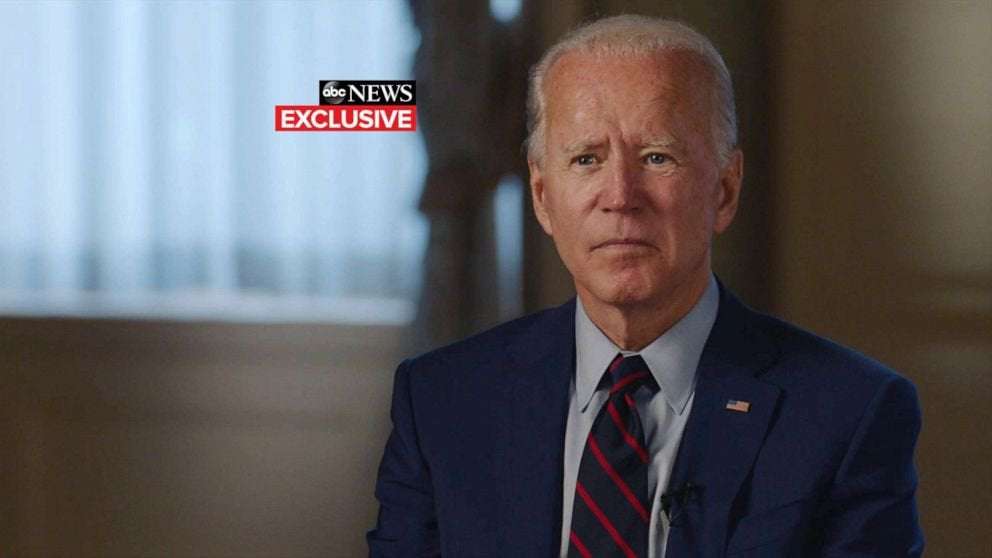 image for Biden to ABC's David Muir on raising taxes: 'No new taxes' for anyone making less than $400,000