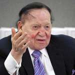 image for Sheldon Adelson, worth 31.6 billion dollars, CEO of the words 8th biggest casino company, Las Vegas Sands