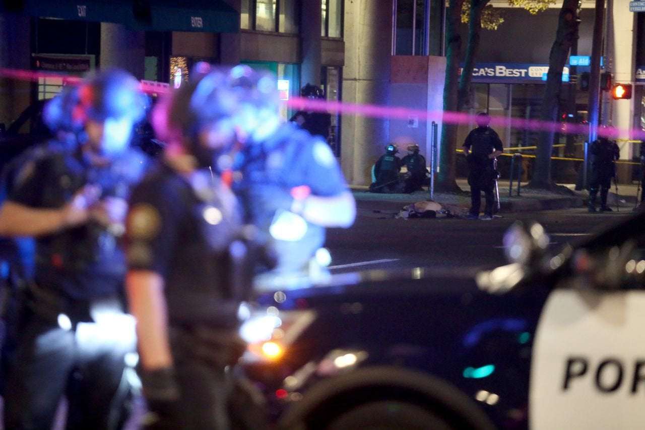 image for 1 man shot, killed near downtown Portland protests Saturday