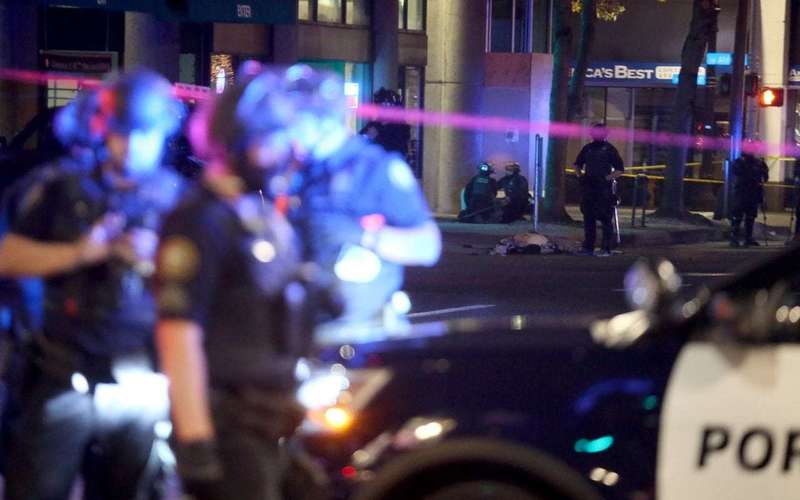 image for 1 man shot, killed near downtown Portland protests Saturday