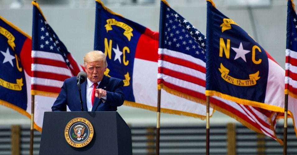 image for 'The President Just Committed a Felony': Trump Tells NC Residents to Vote Twice, Openly Encouraging Voter Fraud