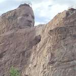 image for Not so far away from Mount Rushmore theres a currently under construction monument called Crazy Horse, which has been under construction since 1948, and is being built to honour Crazy Horse, a well known Lakota war leader.