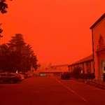 image for An unaltered picture near the current fires Mendocino County, California.
