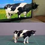 image for blursed cow-cat