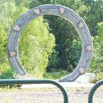 image for What I presume to be a Stargate in the middle of a random field.