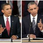 image for President Obama at his first state of the union address vs his last state of the union address