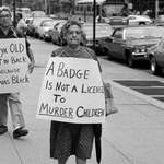 image for protesters in Queens in 1974, when a 10 year old black boy was shot by a white policeman