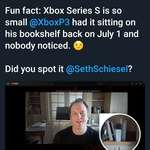 image for Phil Spencer has the Series S on his bookshelf since July 1!