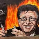 image for Anti-Bill Gates/COVID vaccine in Australia. Pretty good artwork, though!