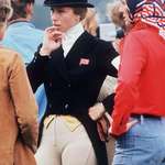 image for Princess Anne at the Royal Windsor Horse Show. England, 1974.
