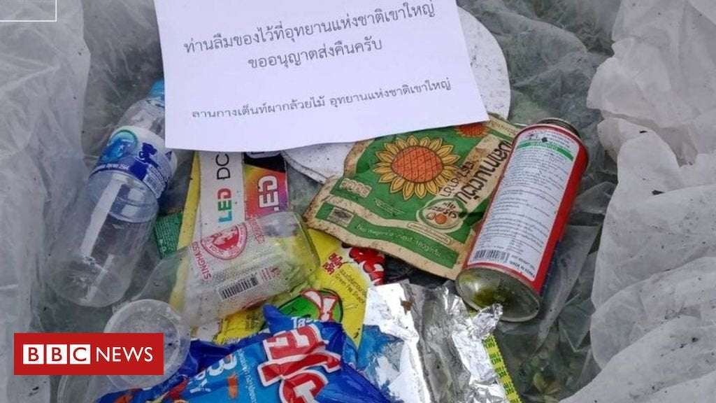 image for Thai national park sends rubbish back to tourists