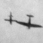 image for An image of a Spitfire aircraft intercepting a German V-1 rocket and knocking it off course using it's wingtip.
