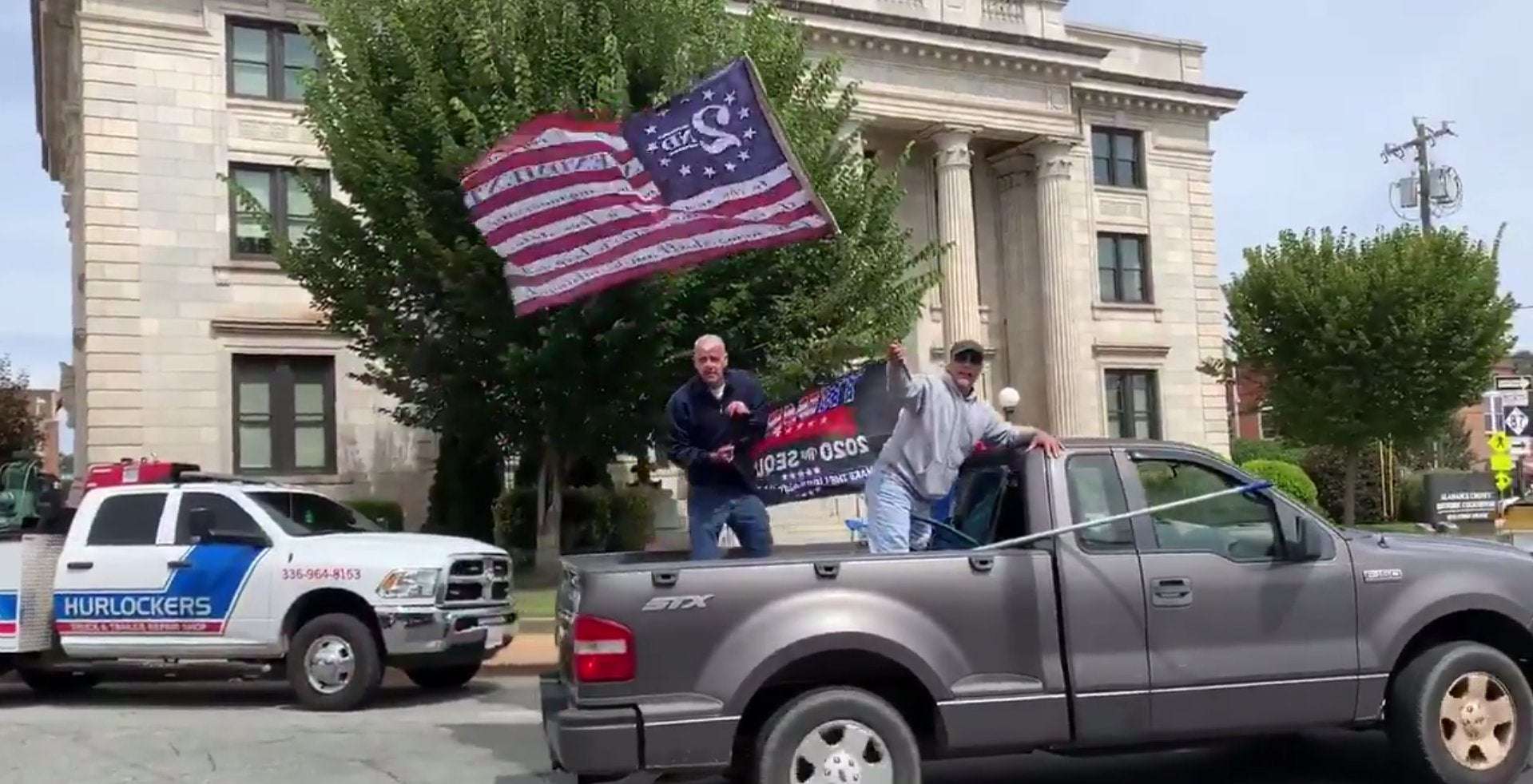 image for 'F*** black lives!': Trump supporters scream 'white power' in parade