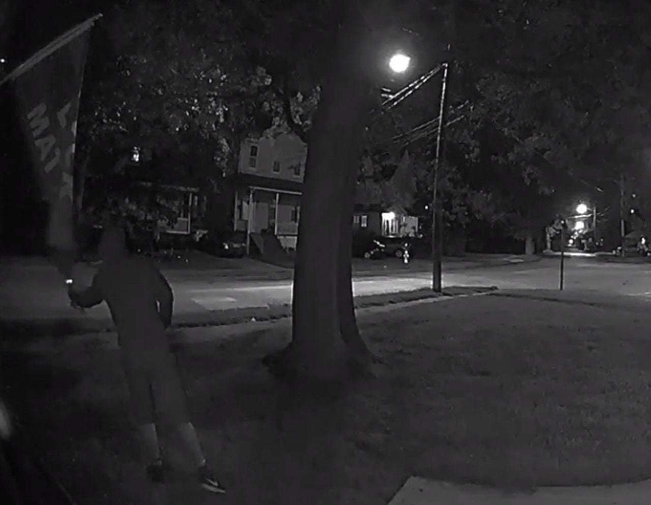 image for WATCH: Culprit caught on camera trying to torch family’s Black Lives Matter flag