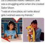 image for wholesome sailor moon creator 💕