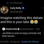 image for Charlie Kirk has an IQ smaller than his face