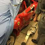 image for F40, 30 minutes after guy bought it, he crashed it into a pole, £300,000 in repairs.