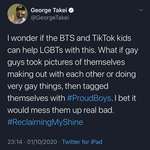 image for George Takei just had a great idea about boys being proud
