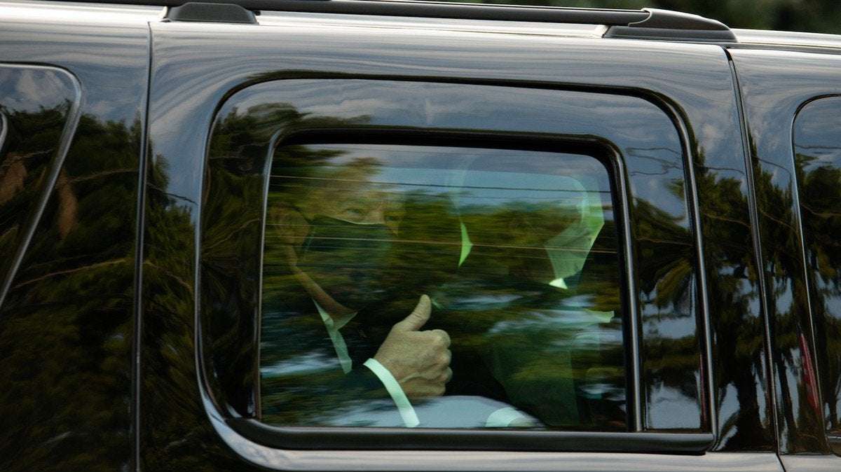 image for Trump Just Exposed Secret Service to COVID-19 to Do a Drive-By for MAGA Supporters