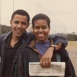 image for Barack Obama together with his wife Michelle Obama. True love.