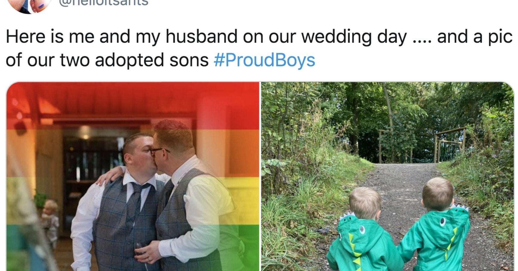 image for The "Proud Boys" Hashtag Has Been Taken Over By Gay Love