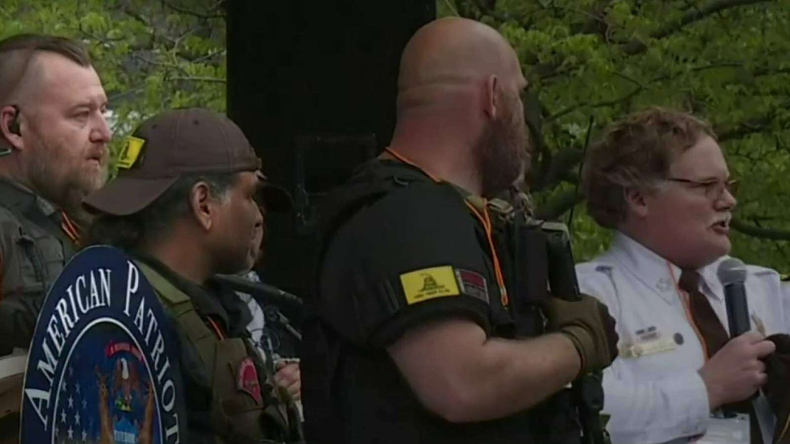 image for Michigan sheriff spotted at rally with men charged in domestic terror plot to kidnap, kill governor