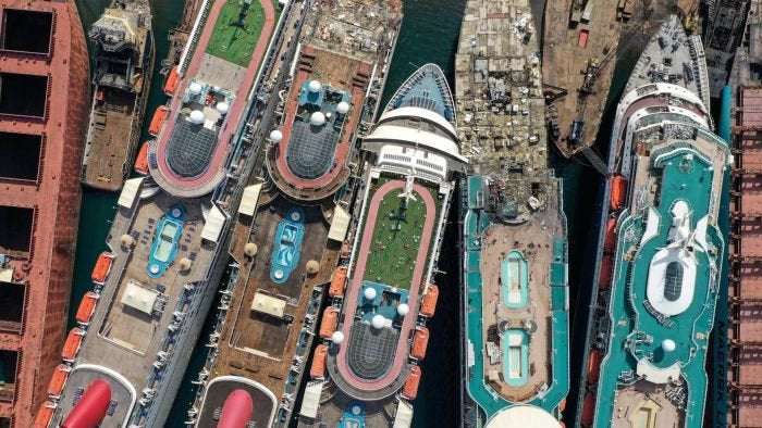 image for Cruise ships dismantled for scrap metal as coronavirus pandemic sinks industry