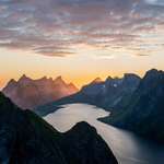 image for Midnight sun, Lofoten, Norway [OC] [3081x3851]
