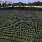 image for Washington DC memorial. Each chair represents 10 people out of the 200,000 that died from COVID-19.