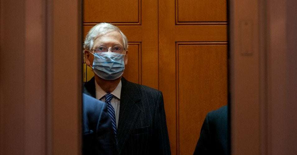 image for McConnell Admits He's Been Working to Sabotage Covid Relief Talks Behind the Scenes to Prioritize Rushing Barrett Confirmation