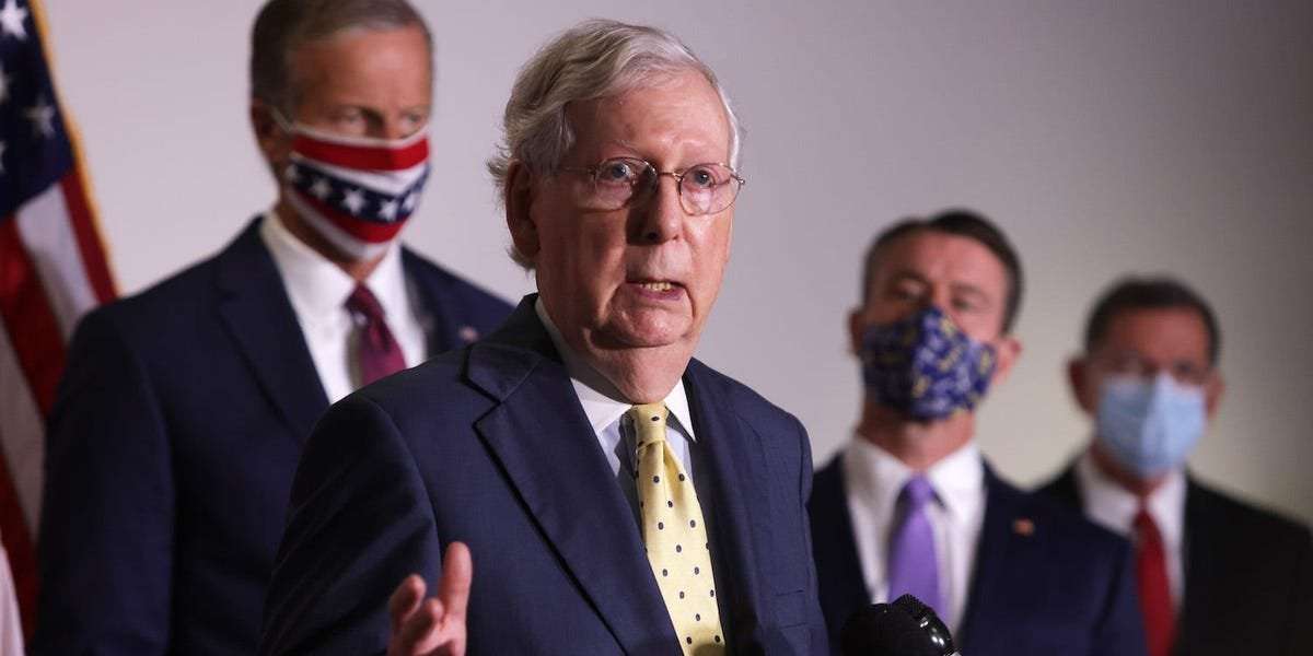 image for Mitch McConnell reportedly told the White House to refrain from striking a stimulus deal before the election