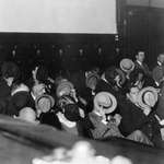 image for Mobsters hide their faces at Al Capone's trial 1931. [700 x 525]