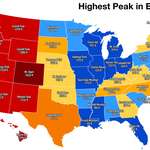 image for [OC] Highest Peak in Each US State