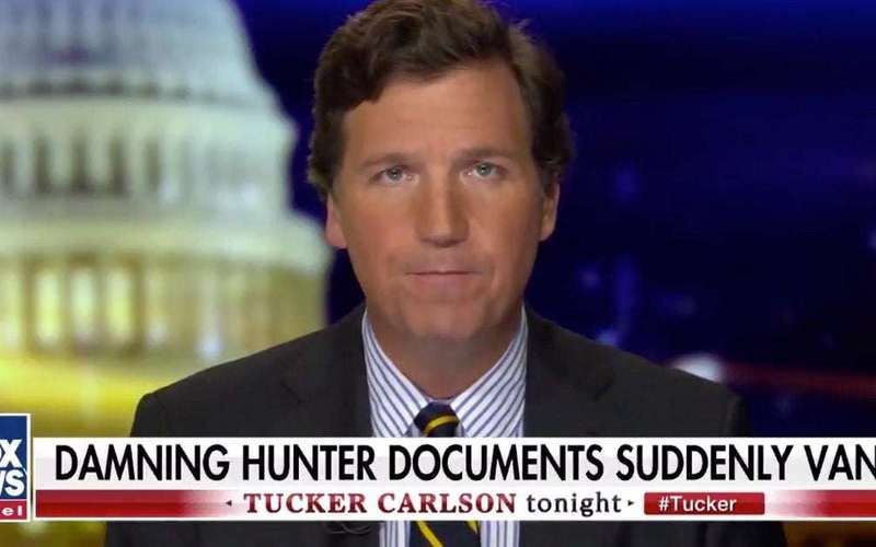 image for Tucker Carlson: We Lost Only Copy of Documents Nailing Biden