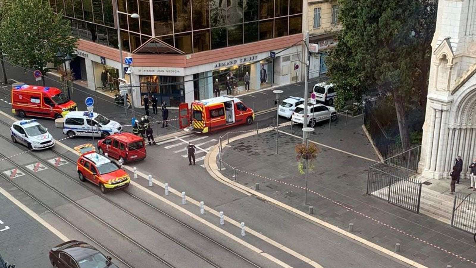image for Knife attack in Nice: Woman decapitated as three die in 'suspected terror incident'